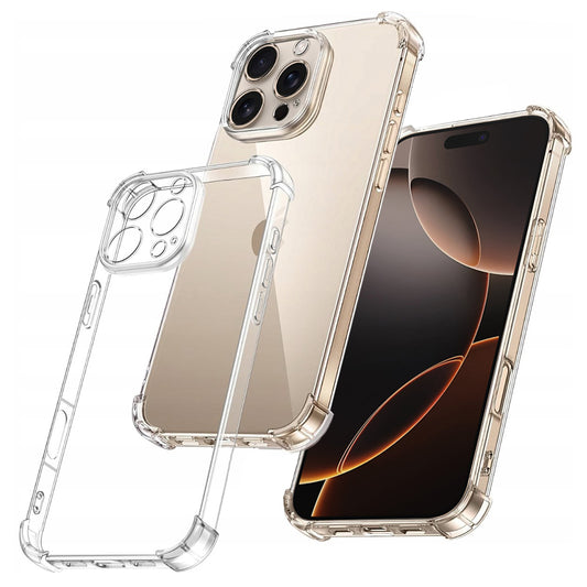 Hoes voor Apple iPhone 16 Pro Max, Techsuit, Schokbestendig Transparant Clear