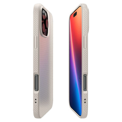 Étui pour Apple iPhone 16 Pro, Spigen, Liquid Air, Beige ACS08120