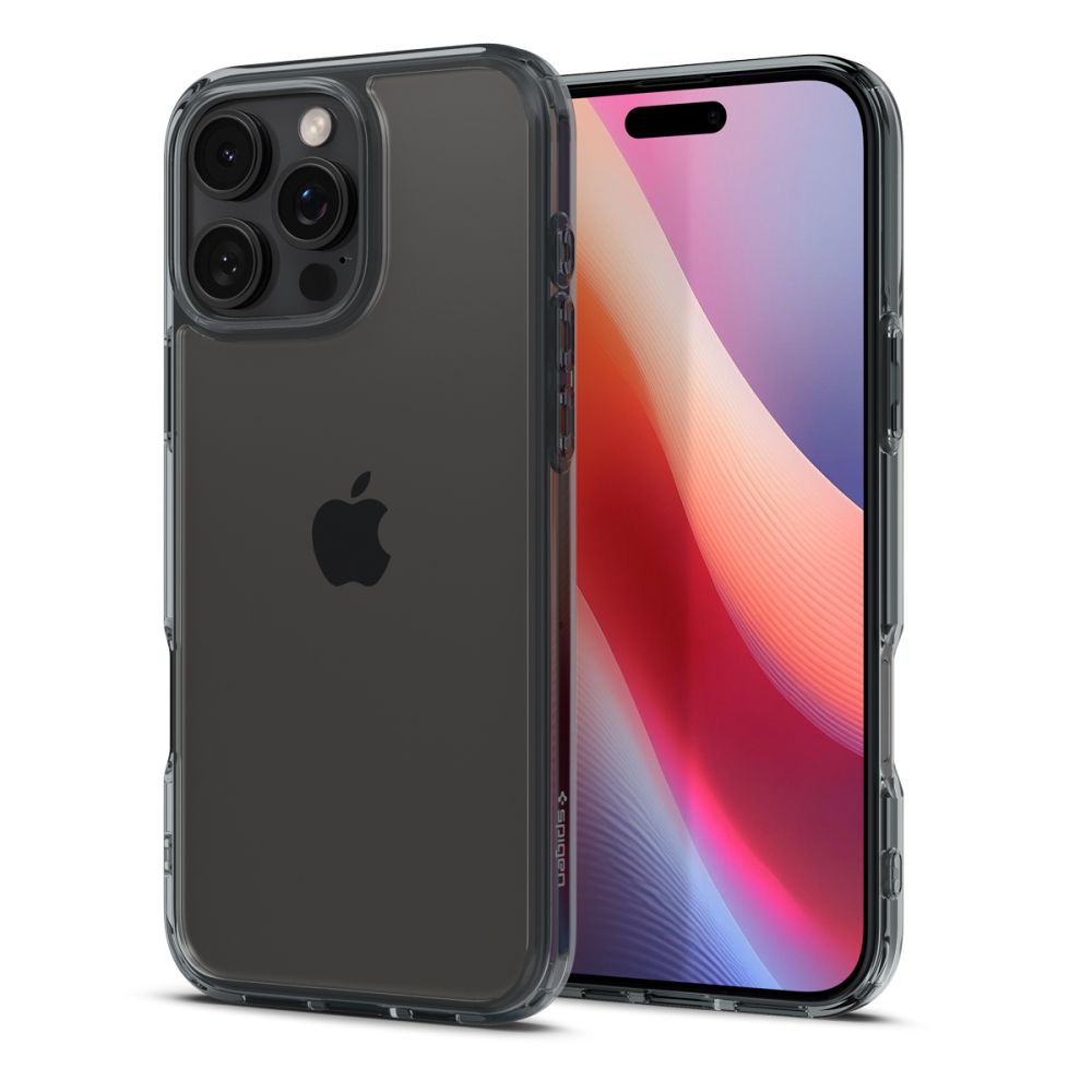 Hülle für Apple iPhone 16 Pro, Spigen, Ultra Hybrid, Rauchgrau ACS08123