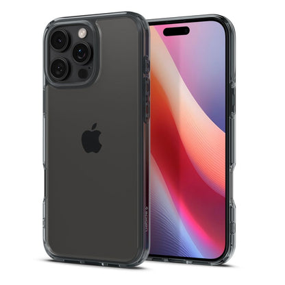 Hülle für Apple iPhone 16 Pro, Spigen, Ultra Hybrid, Rauchgrau ACS08123