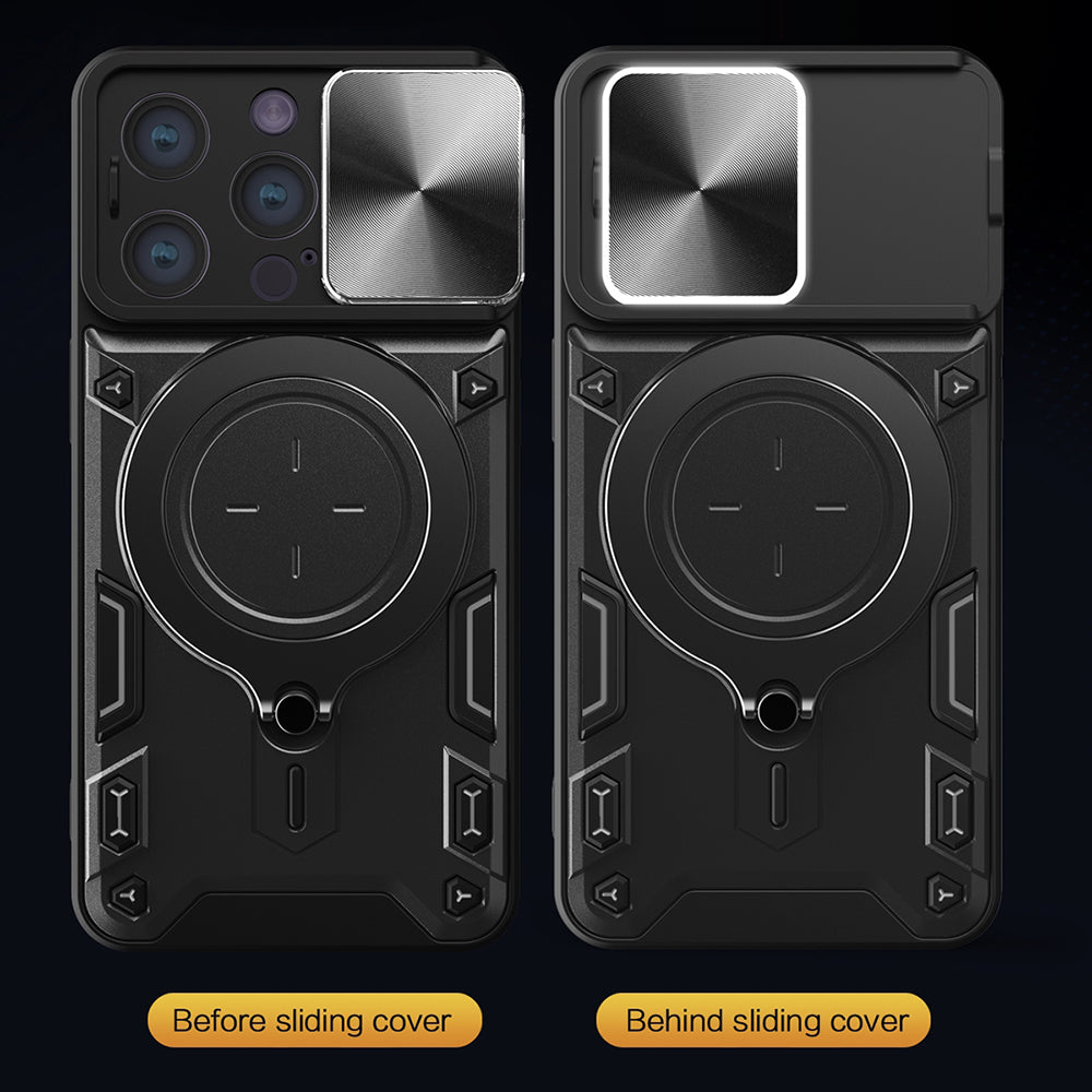 Hoes voor Apple iPhone 16 Pro, Techsuit, CamGuard Pro, Roze Goud