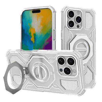 Coque pour Apple iPhone 16 Pro, Techsuit, Carbon Shield Pro, Blanche