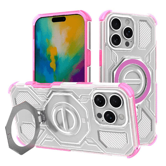 Case for Apple iPhone 16 Pro, Techsuit, Carbon Shield Pro, Pink