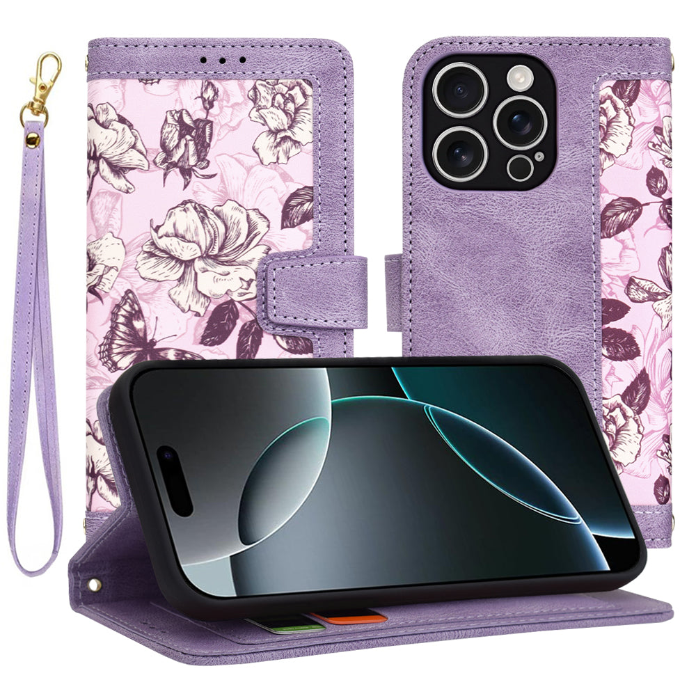 Coque pour Apple iPhone 16 Pro, Techsuit, FlipCraft, Violet