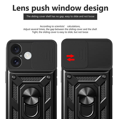 Hülle für Apple iPhone 16, Techsuit, CamShield, Schwarz