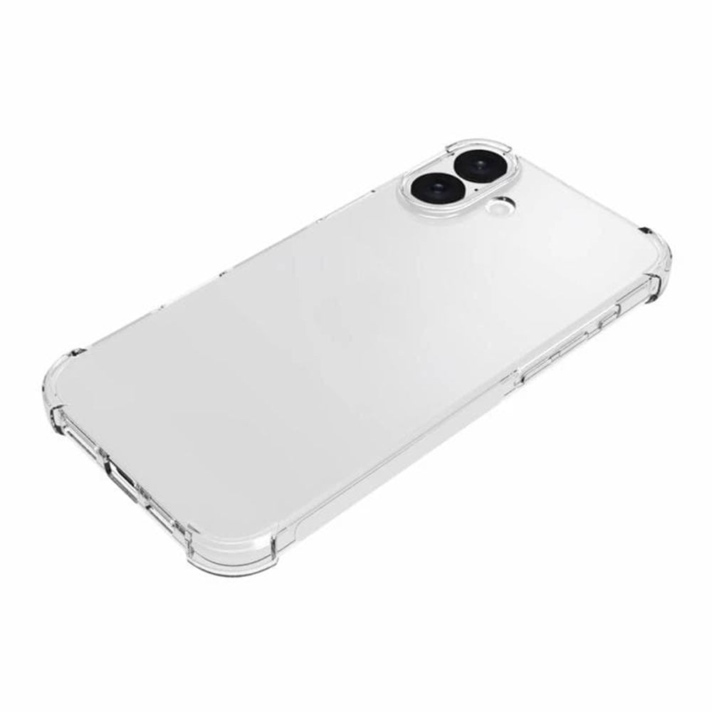 Hoes voor Apple iPhone 16, Techsuit, Schokbestendig Transparant (Grote Lensopening), Transparant