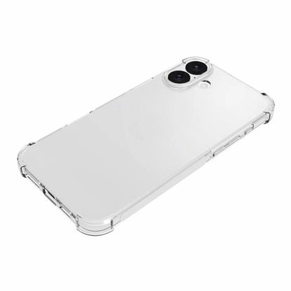 Hoes voor Apple iPhone 16, Techsuit, Schokbestendig Transparant (Grote Lensopening), Transparant