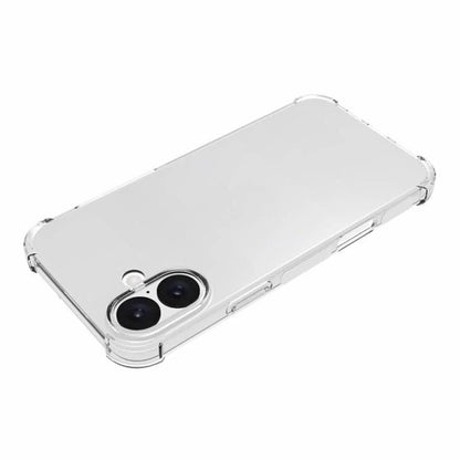 Hoes voor Apple iPhone 16, Techsuit, Schokbestendig Transparant (Grote Lensopening), Transparant