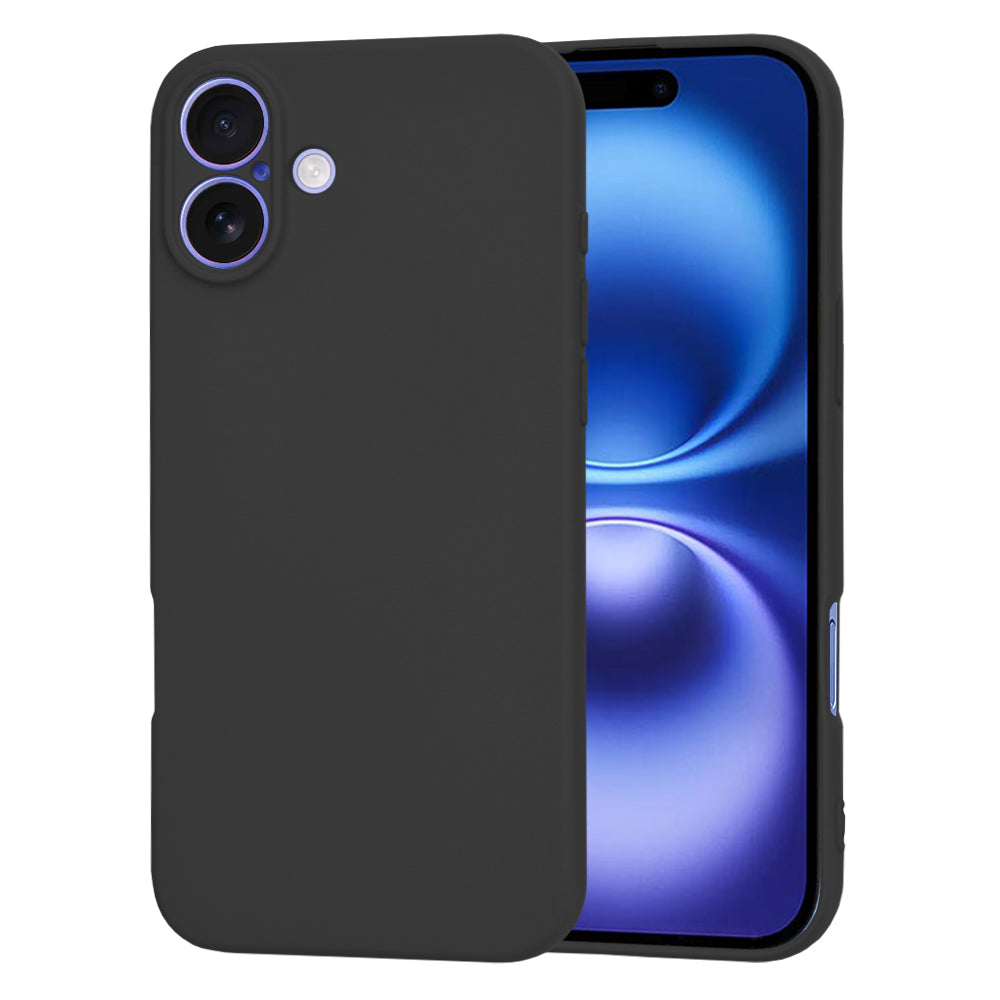 Hülle für Apple iPhone 16, Techsuit, SoftFlex, Schwarz