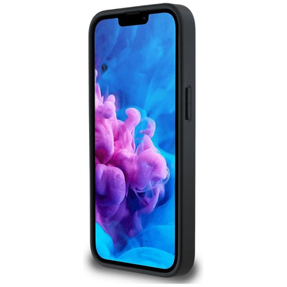 Hülle für Apple iPhone 16e, Karl Lagerfeld, Monogram Choupette's Head, Schwarz