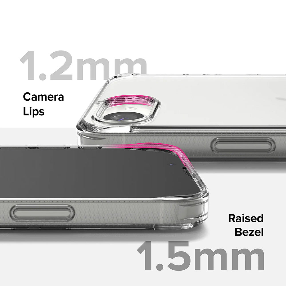 Hülle für Apple iPhone 17e / 16e, Ringke, Fusion, Matt Transparent
