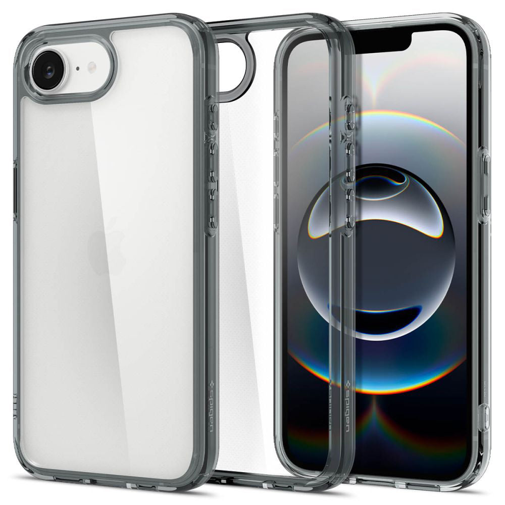 Hoes voor Apple iPhone 17e / 16e, Spigen, Ultra Hybrid, Rookkleurig ACS09531