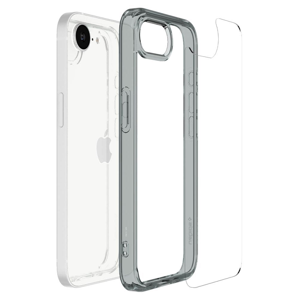 Hoes voor Apple iPhone 17e / 16e, Spigen, Ultra Hybrid, Rookkleurig ACS09531