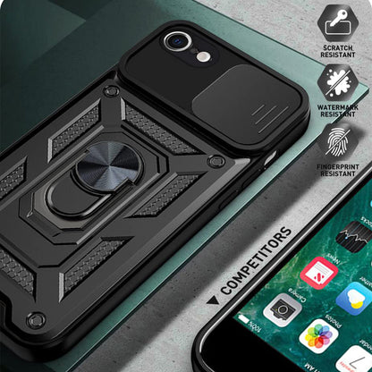 Hoes voor Apple iPhone 17e / 16e, Techsuit, CamShield, Blauw