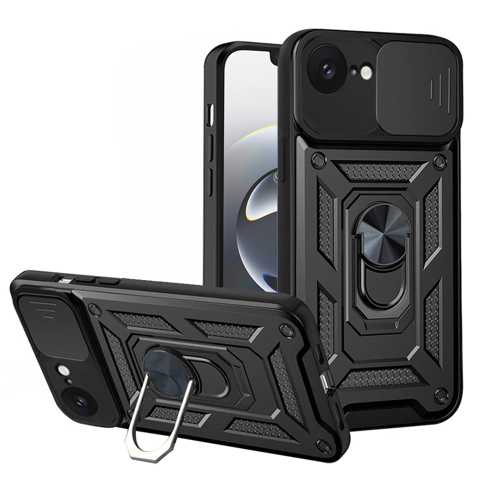Case for Apple iPhone 17e / 16e, Techsuit, CamShield, Black