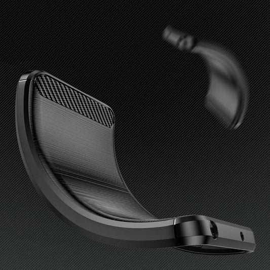 Hoes voor Apple iPhone 17e / 16e, Techsuit, Carbon, Zwart
