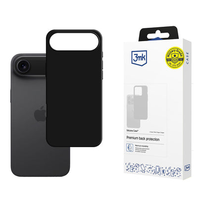 Hoesje voor Apple iPhone 17 Air, 3MK, Siliconen, Zwart