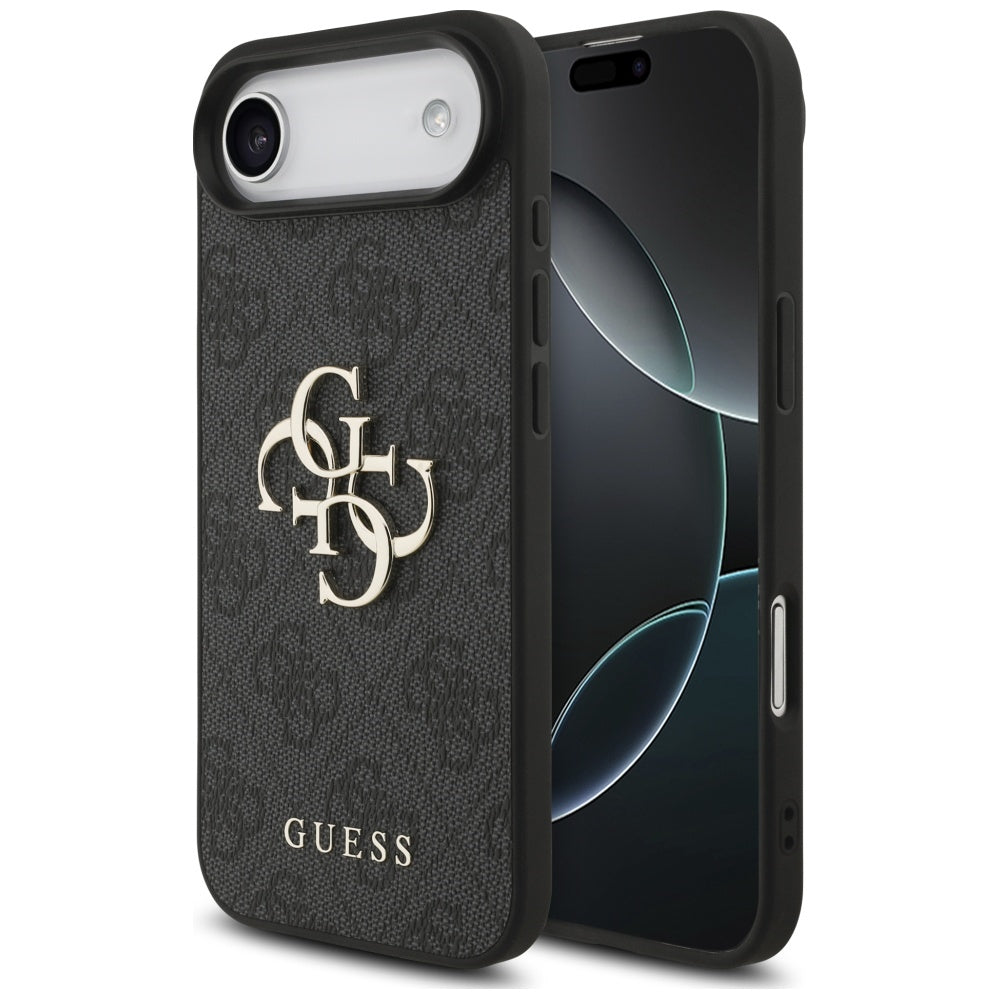 Hoes voor Apple iPhone 17 Air, Guess, 4G Big Logo, Zwart