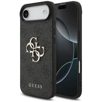 Hoes voor Apple iPhone 17 Air, Guess, 4G Big Logo, Zwart