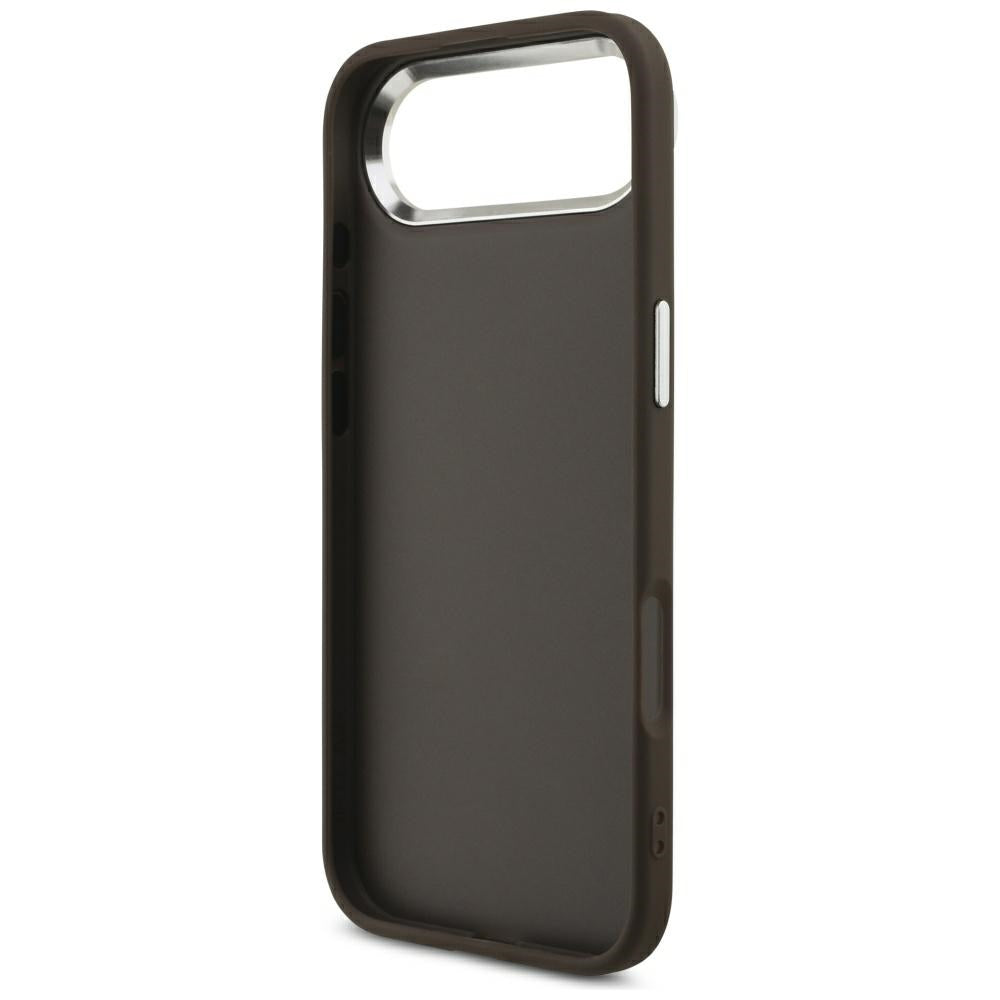 Étui pour Apple iPhone 17 Air, Guess, Big 4G Logo Classic, Marron Argenté.