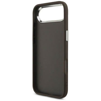 Étui pour Apple iPhone 17 Air, Guess, Big 4G Logo Classic, Marron Argenté.
