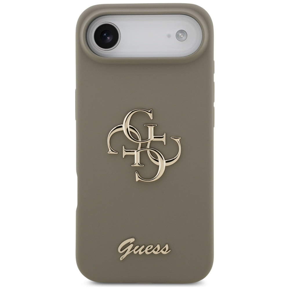 Étui pour Apple iPhone 17 Air, Guess, Big 4G Script, Marron