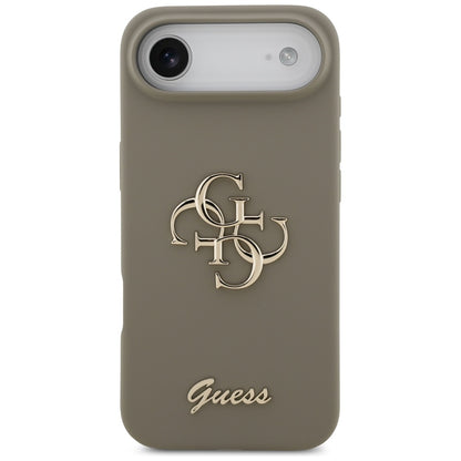 Étui pour Apple iPhone 17 Air, Guess, Big 4G Script, Marron