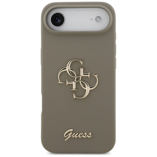 Hoes voor Apple iPhone 17 Air, Guess, Big 4G Script, Bruin