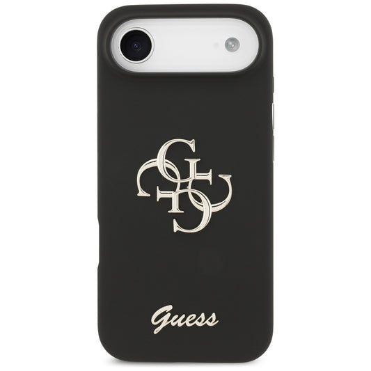 Hoes voor Apple iPhone 17 Air, Guess, Big 4G Script, Zwart