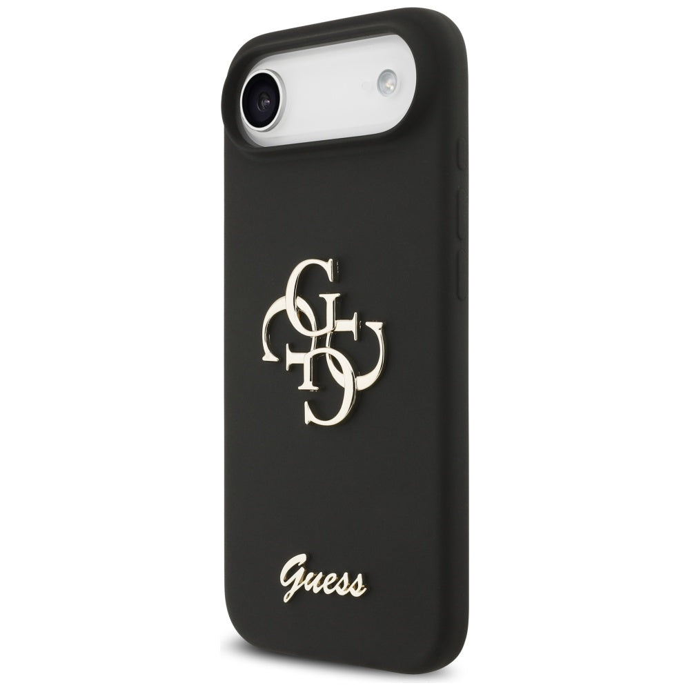 Hülle für Apple iPhone 17 Air, Guess, Big 4G Script, Schwarz