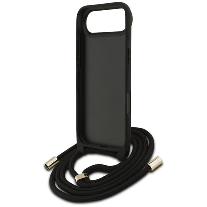 Hoes voor Apple iPhone 17 Air, Guess, Crossbody Cord 4G Big Log, Bruin