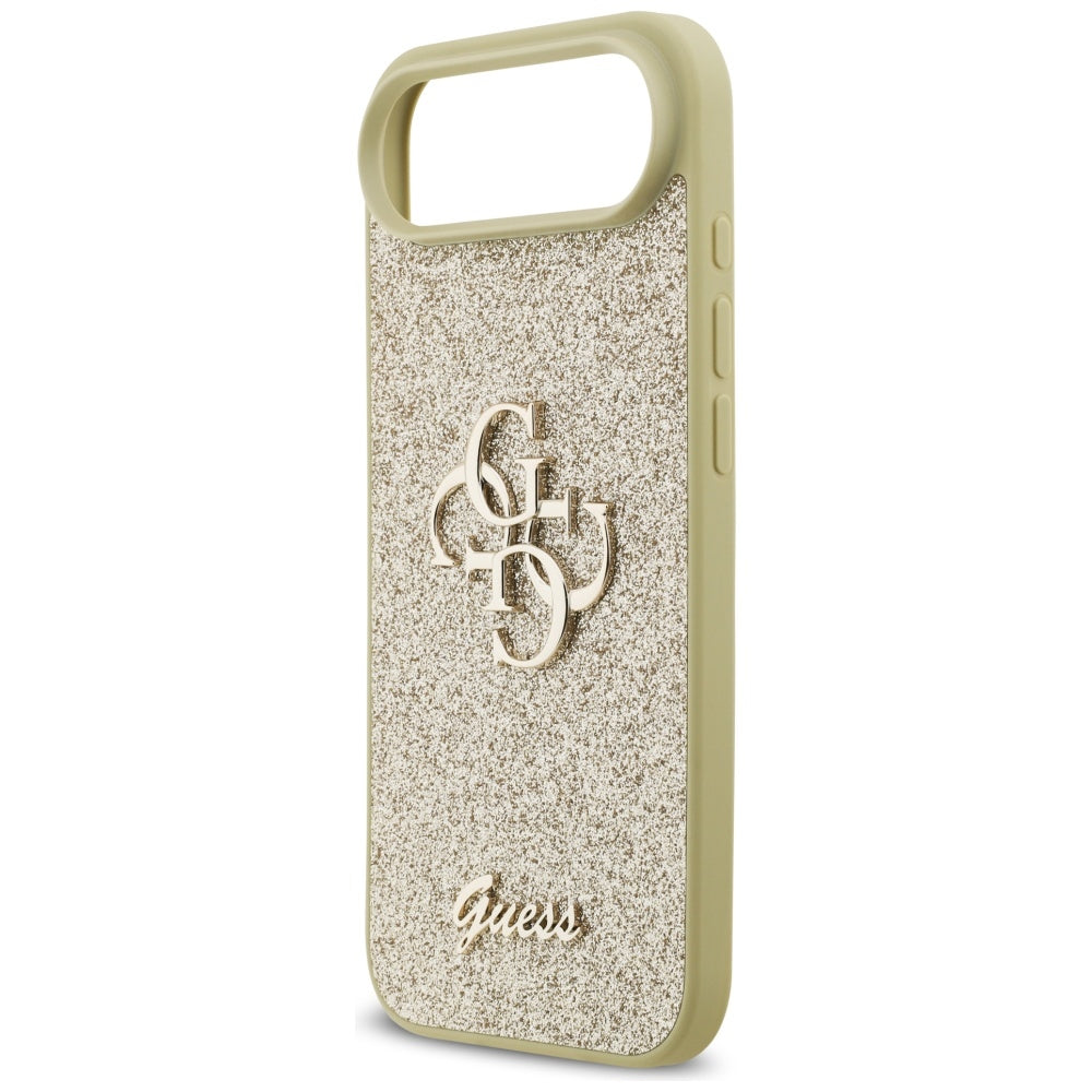 Étui pour Apple iPhone 17 Air, Guess, Fixed Glitter Big 4G, Doré