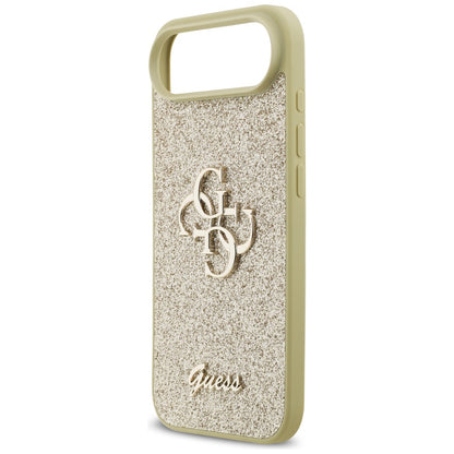 Étui pour Apple iPhone 17 Air, Guess, Fixed Glitter Big 4G, Doré