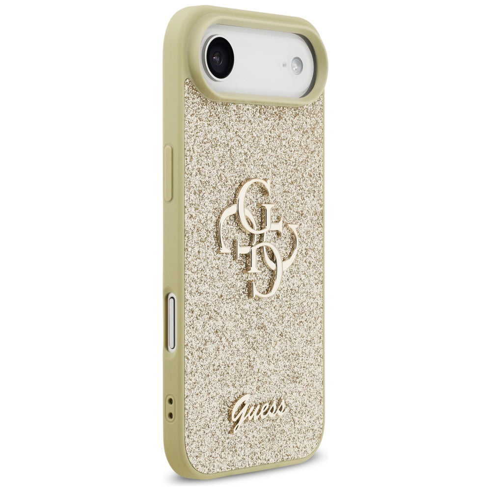 Étui pour Apple iPhone 17 Air, Guess, Fixed Glitter Big 4G, Doré