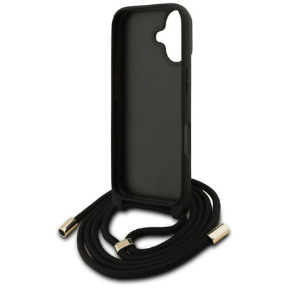 Hoes voor Apple iPhone 17, Guess, 4G CBDY Big Logo met Koordriem, Bruin