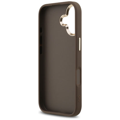 Étui pour Apple iPhone 17, Guess, Big 4G Logo Classic, Marron Doré