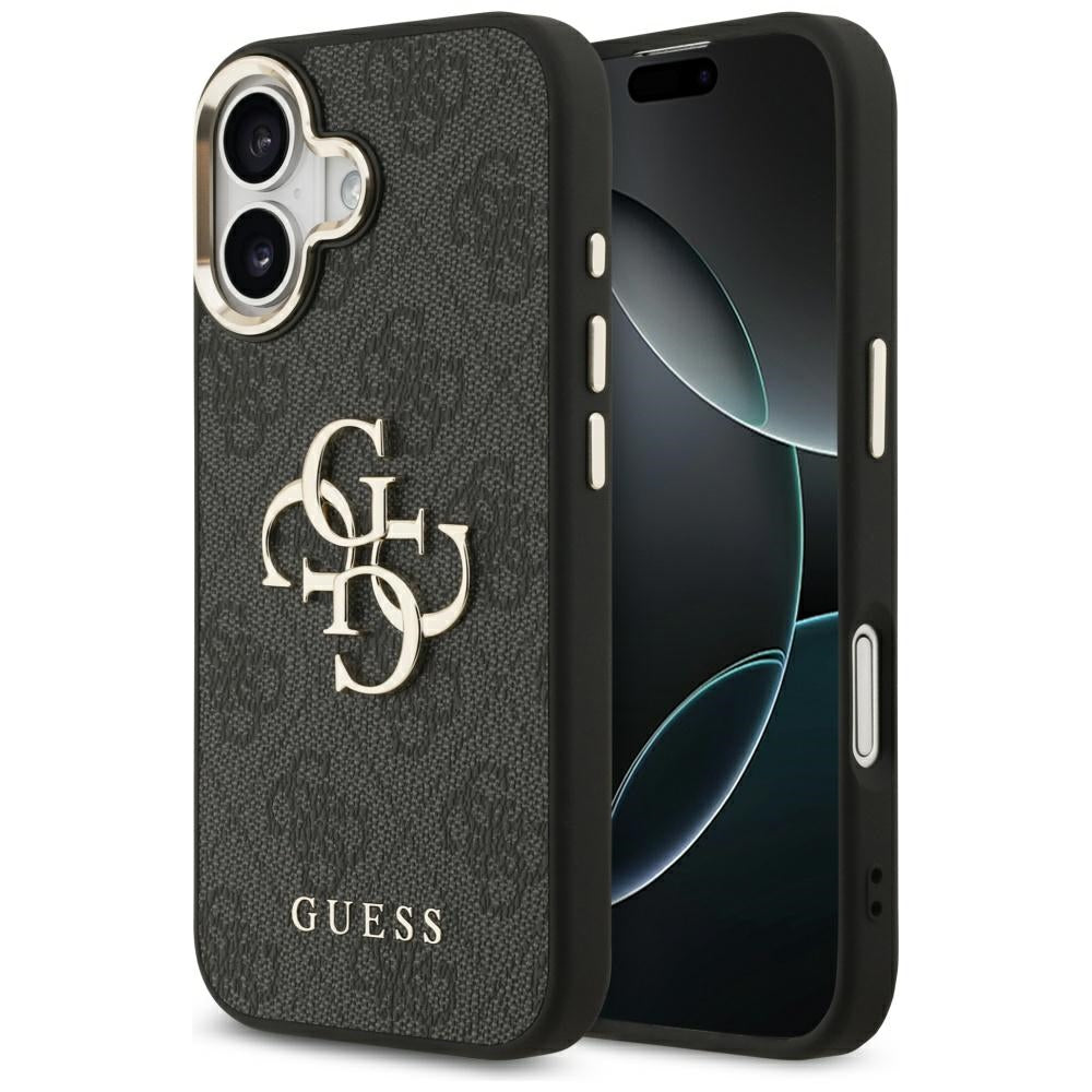 Hoes voor Apple iPhone 17, Guess, Big 4G Logo Classic, Zwart Goud