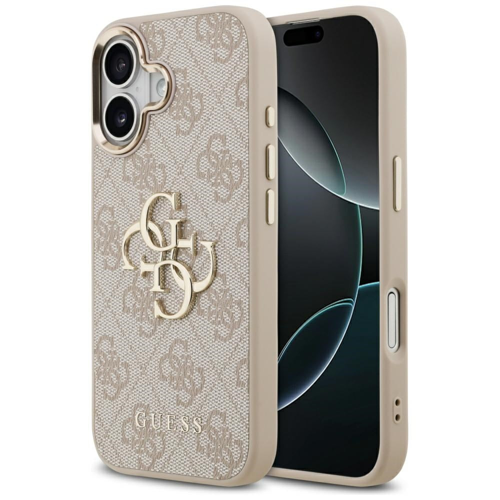Étui pour Apple iPhone 17, Guess, Big 4G Logo Classic, Rose Doré
