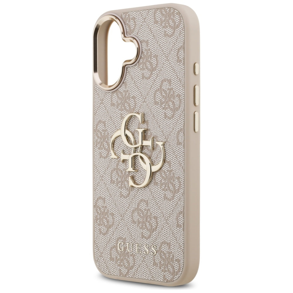 Étui pour Apple iPhone 17, Guess, Big 4G Logo Classic, Rose Doré