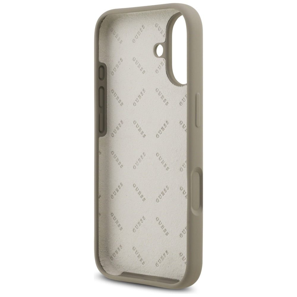 Étui pour Apple iPhone 17, Guess, Big 4G Script, Marron