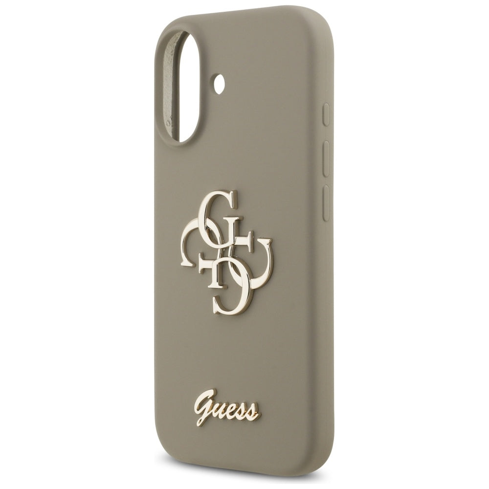 Étui pour Apple iPhone 17, Guess, Big 4G Script, Marron