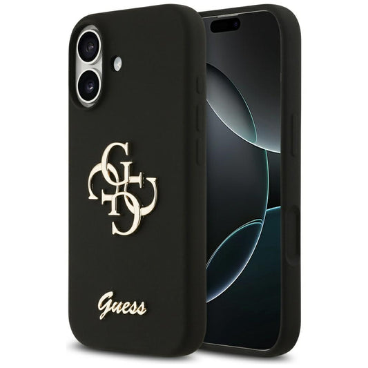 Hoes voor Apple iPhone 17, Guess, Big 4G Script, Zwart