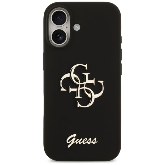 Hoes voor Apple iPhone 17, Guess, Big 4G Script, Zwart