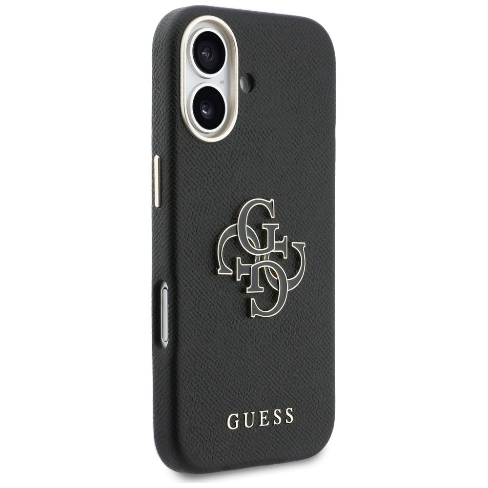 Hoes voor Apple iPhone 17, Guess, Resin Logo, Zwart