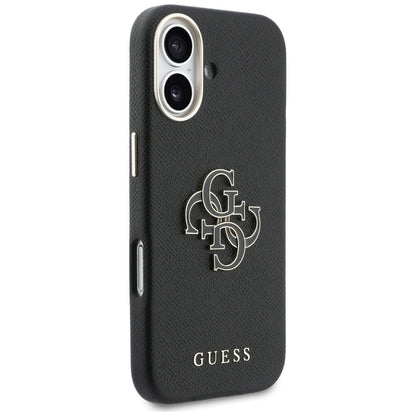 Hoes voor Apple iPhone 17, Guess, Resin Logo, Zwart