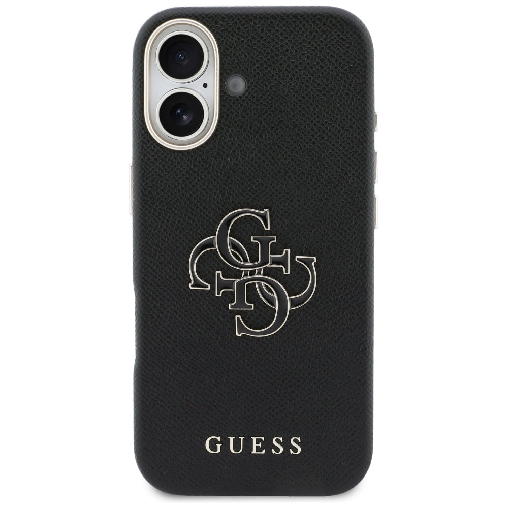 Hoes voor Apple iPhone 17, Guess, Resin Logo, Zwart
