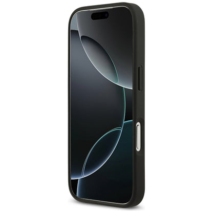 Étui pour Apple iPhone 17 Pro, Guess, 4G Double Card Triangle, Noir