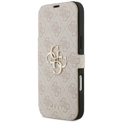 Étui pour Apple iPhone 17 Pro, Guess, Logo Métal 4G, Rose