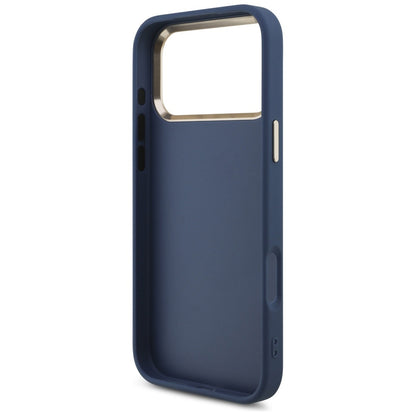Hülle für Apple iPhone 17 Pro, Guess, Big 4G Logo Classic, Goldenes Blau