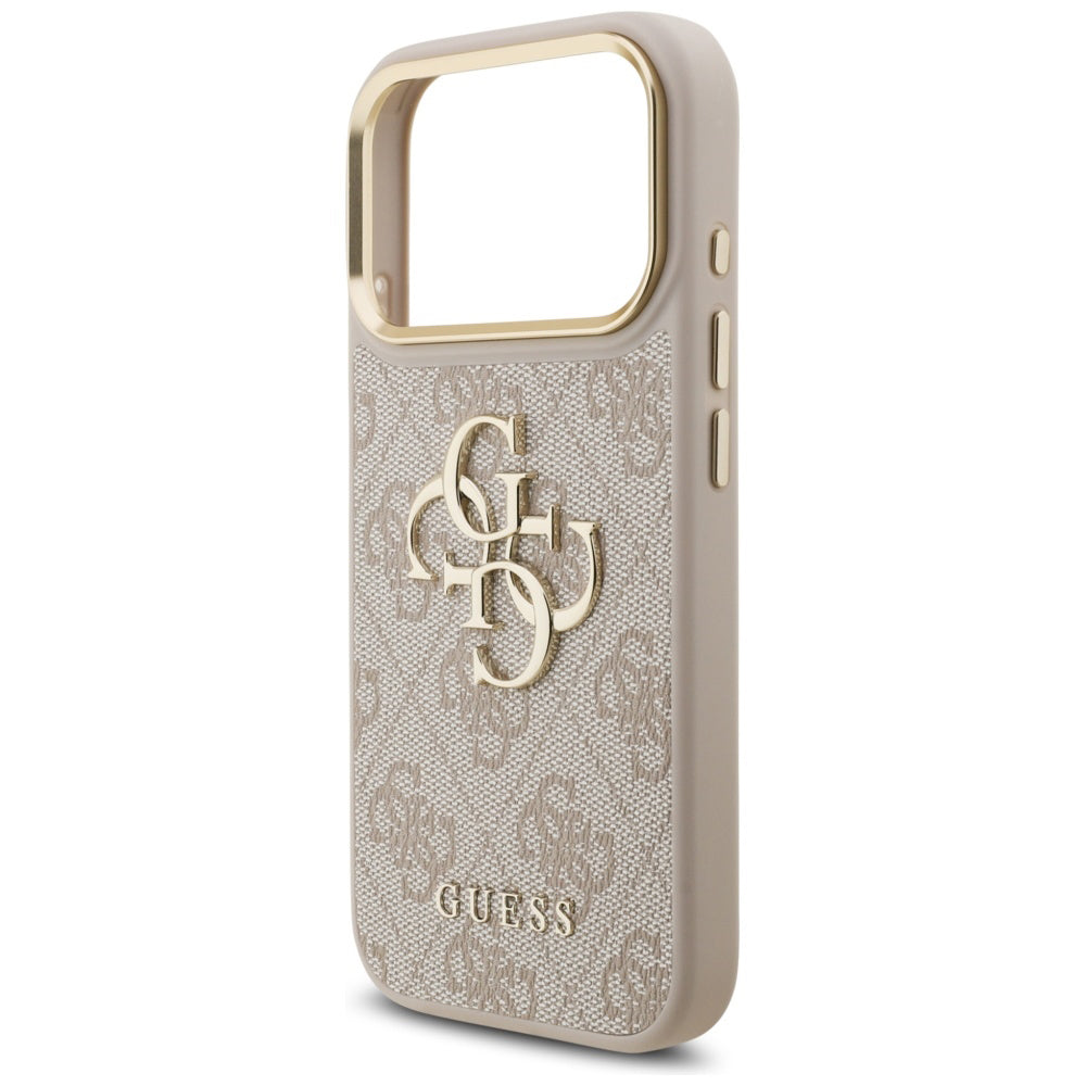 Hoesje voor Apple iPhone 17 Pro, Guess, Big 4G Logo Classic, Goudroze